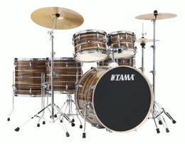 TAMA Imperialstar 6-Piece Complete Drum Set Coffee Teak Wrap without Cymbals