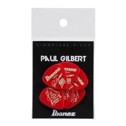 Ibanez B1000PGCA Paul Gilbert Signature Picks 6 Pack, Candy Apple